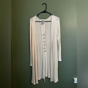 Lightweight cardigan by vocal made in the USA.